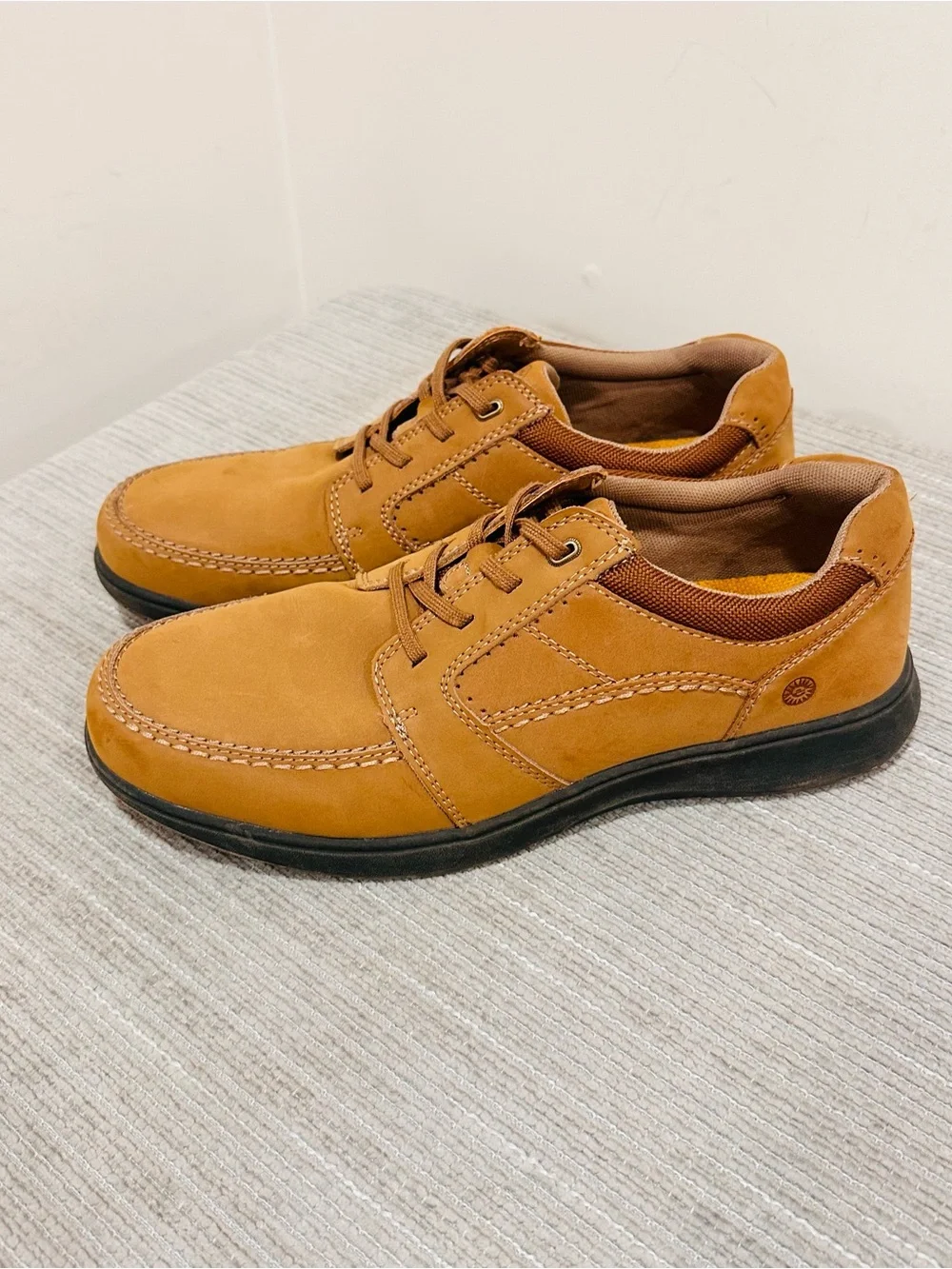 Earth Spirit Niles Men's Leather Oxford Shoes Brown Camo Accent Size 10 W